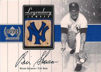 2000 Upper Deck Yankees Legends - Legendary Lumber Gold #MS-LL Moose Skowron Front