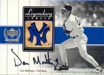 2000 Upper Deck Yankees Legends - Legendary Lumber Gold #DM-LL Don Mattingly  Front