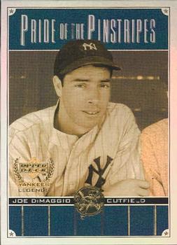 2000 Upper Deck Yankees Legends - Pride of the Pinstripes #PP3 Joe DiMaggio  Front