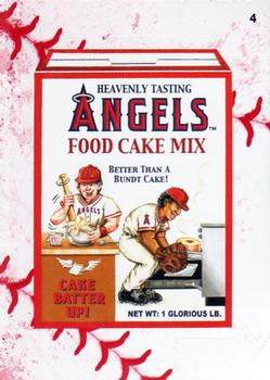 2016 Topps MLB Wacky Packages - Baseball Seam #4 Angels Food Cake Mix Front