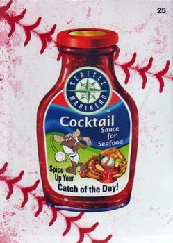 2016 Topps MLB Wacky Packages - Baseball Seam #25 Mariners Cocktail Sauce Front