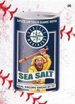 2016 Topps MLB Wacky Packages - Baseball Seam #26 Mariners Sea Salt Front