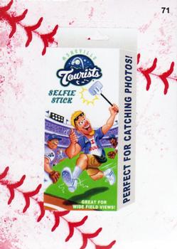 2016 Topps MLB Wacky Packages - Baseball Seam #71 Asheville Tourists Selfie Stick Front