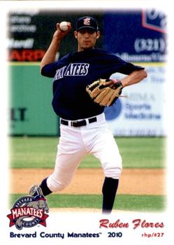 2010 Grandstand Brevard County Manatees #NNO Ruben Flores Front
