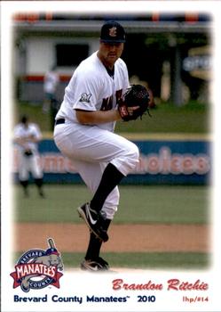 2010 Grandstand Brevard County Manatees #NNO Brandon Ritchie Front