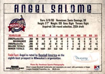 2010 Grandstand Brevard County Manatees #NNO Angel Salome Back