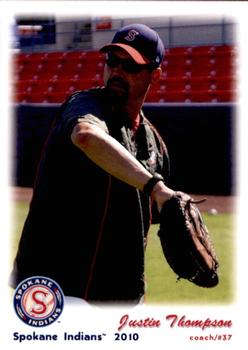 2010 Grandstand Spokane Indians #NNO Justin Thompson Front