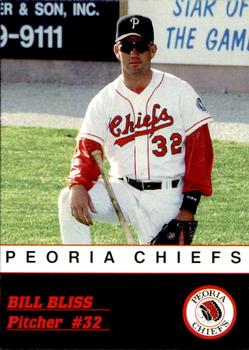1993 Peoria Chiefs #NNO Bill Bliss Front