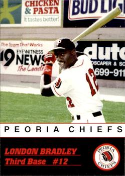 1993 Peoria Chiefs #NNO London Bradley Front