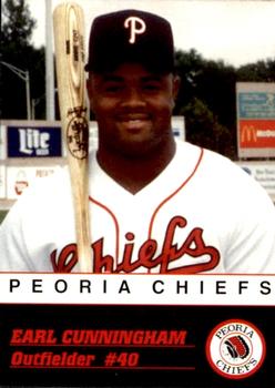 1993 Peoria Chiefs #NNO Earl Cunningham Front