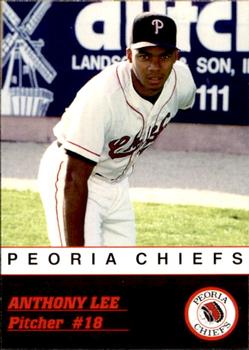 1993 Peoria Chiefs #NNO Anthony Lee Front