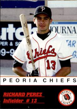 1993 Peoria Chiefs #NNO Richard Perez Front