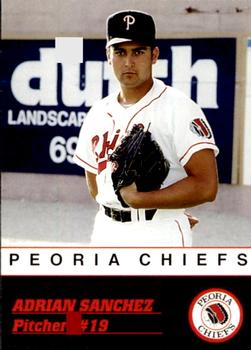 1993 Peoria Chiefs #NNO Adrian Sanchez Front