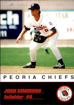 1993 Peoria Chiefs #NNO Josh Simmons Front
