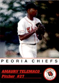 1993 Peoria Chiefs #NNO Amaury Telemaco Front
