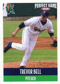 2007 Perfect Game Cedar Rapids Kernels #2 Trevor Bell Front