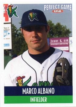 2007 Perfect Game Cedar Rapids Kernels #16 Marco Albano Front