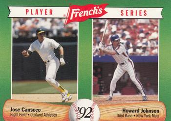 1992 French's #4 Jose Canseco / Howard Johnson Front