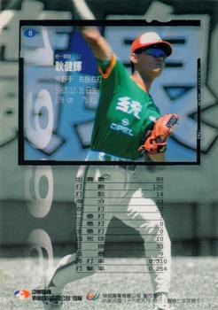 1996 CPBL Pro-Card Series 1 #8 Chien-Hui Keng Back