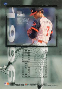 1996 CPBL Pro-Card Series 1 #30 Chi-Cheng Chiu Back