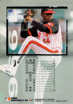 1996 CPBL Pro-Card Series 1 #47 Pascual Perez Back