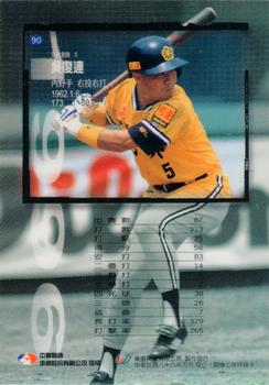1996 CPBL Pro-Card Series 1 #90 Fu-Lien Wu Back