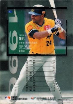 1996 CPBL Pro-Card Series 1 #97 Johnny Monell Back