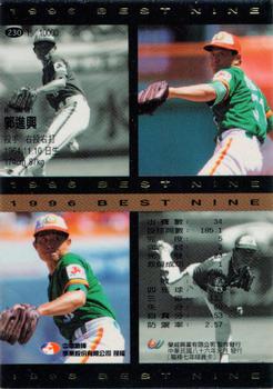 1996 CPBL Pro-Card Series 1 #230 Chin-Hsing Kuo Back