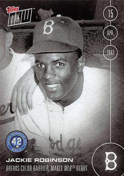 2016 Topps Now #21 Jackie Robinson Front