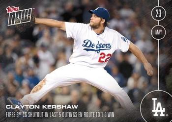 2016 Topps Now #92 Clayton Kershaw Front