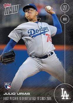 2016 Topps Now #102 Julio Urias Front