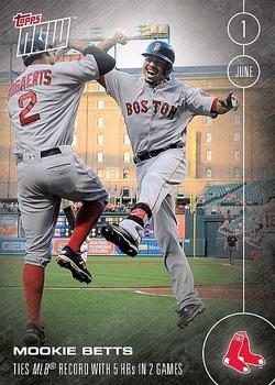 2016 Topps Now #116 Mookie Betts Front