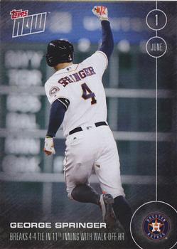 2016 Topps Now #118 George Springer Front