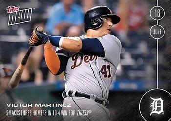 2016 Topps Now #158 Victor Martinez Front