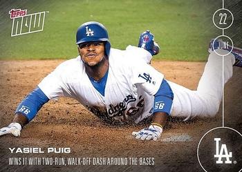 2016 Topps Now #175 Yasiel Puig Front