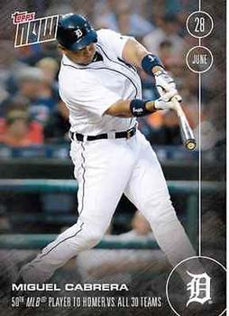 2016 Topps Now #189 Miguel Cabrera Front