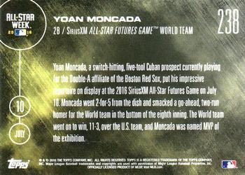 2016 Topps Now #238 Yoan Moncada Back