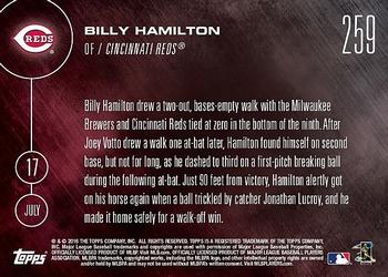 2016 Topps Now #259 Billy Hamilton Back