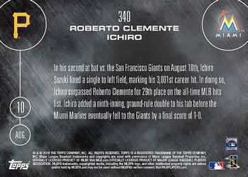 2016 Topps Now #340 Roberto Clemente / Ichiro Back