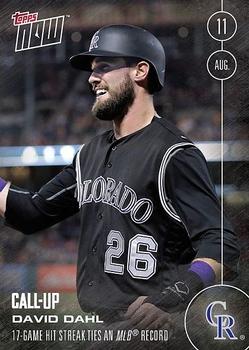 2016 Topps Now #344 David Dahl Front