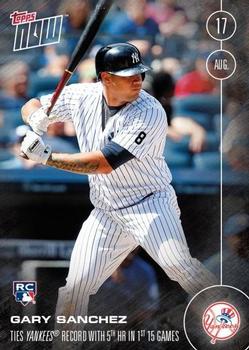 2016 Topps Now #368 Gary Sanchez Front