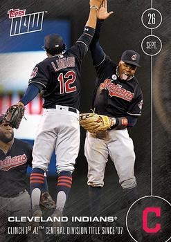 2016 Topps Now #507-A Cleveland Indians Front