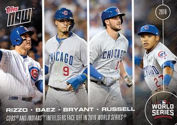2016 Topps Now #618 2016 World Series Starting Infielders Front