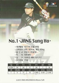 2015-16 SMG Ntreev Super Star Gold Edition #SBCGE-109-N Sung-Ho Jang Back