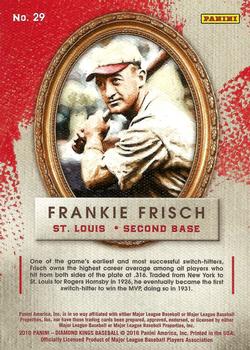 2016 Panini Diamond Kings - Framed #29 Frankie Frisch Back