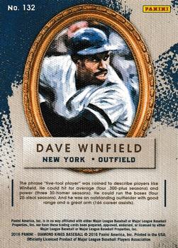 2016 Panini Diamond Kings - Framed #132 Dave Winfield Back