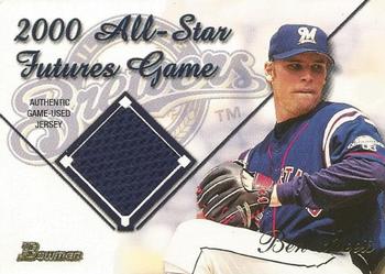 2001 Bowman - Futures Game Relics #FGR-BS Ben Sheets Front