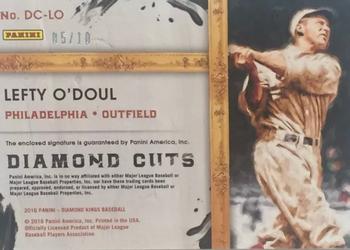 2016 Panini Diamond Kings - Diamond Cuts #DC-LO Lefty O'Doul Back