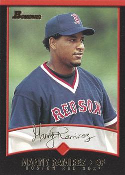 2001 Bowman - Gold #85 Manny Ramirez Front
