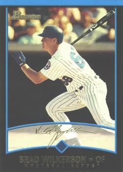 2001 Bowman - Gold #374 Brad Wilkerson Front